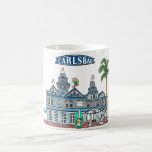 Caneca De Café Cidade praiana Twin Inns Carlsbad
