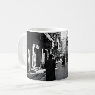 Caneca De Café Cidade Rua Preto E Branco
