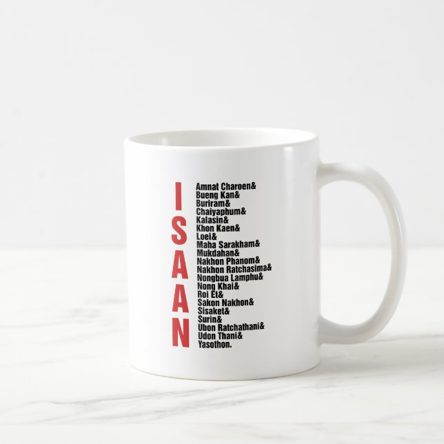 Caneca De Café Cidades de Isaan, Tailândia (Direita)