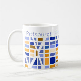 Caneca De Café Cidades do Mapa Urbano Vivem Movendo Nova Casa Leg