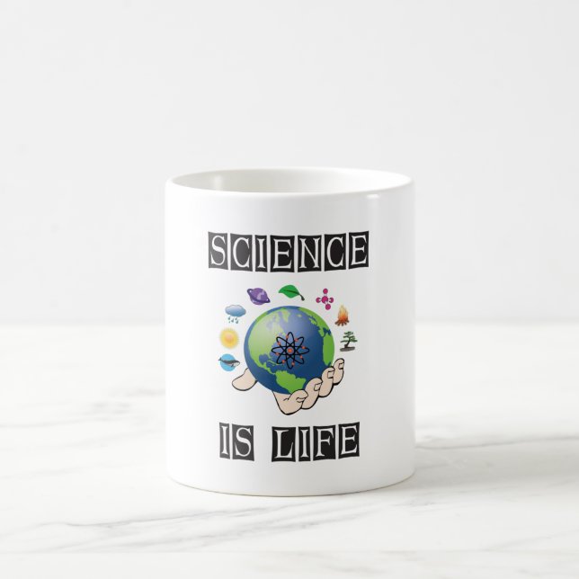 Caneca De Café Ciência é vida (Centro)