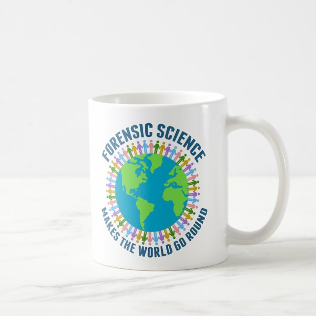 Caneca De Café Ciência forense faz o mundo girar (Direita)