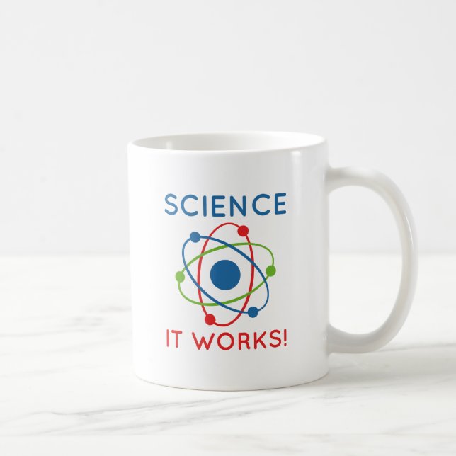 Caneca De Café Ciência Funciona! (Direita)