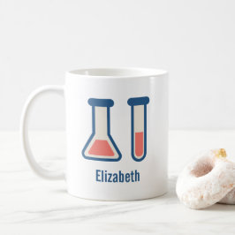 Caneca De Café Ciência no tubo de ensaio e beaker