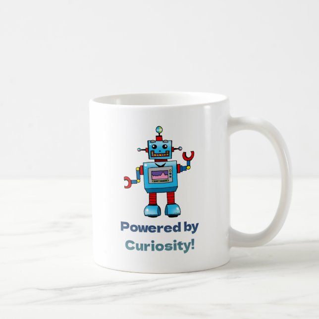 Caneca De Café ciência para crianças - robô (Direita)