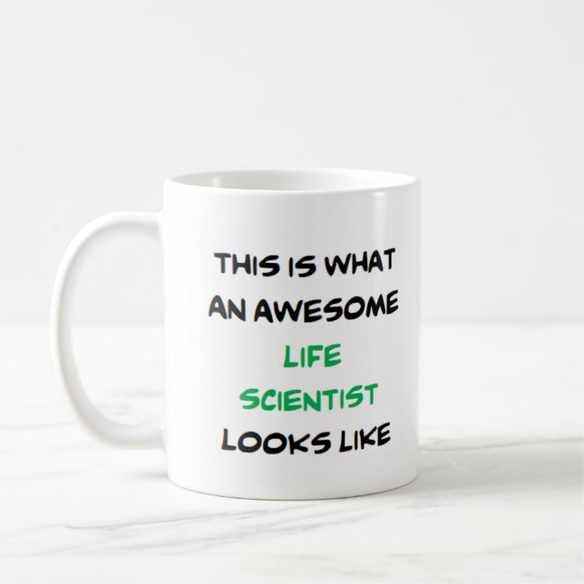 Caneca De Café cientista da vida, incrível (Esquerda)