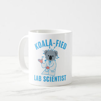 CANECA DE CAFÉ CIENTISTA DE LABORATÓRIO KOALA-FICADO - TÉCNICO DE
