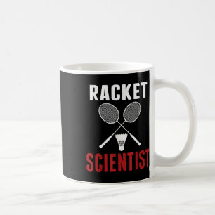 Caneca De Café Cientista de Raquete Engraçado Badminton Mãe Pai