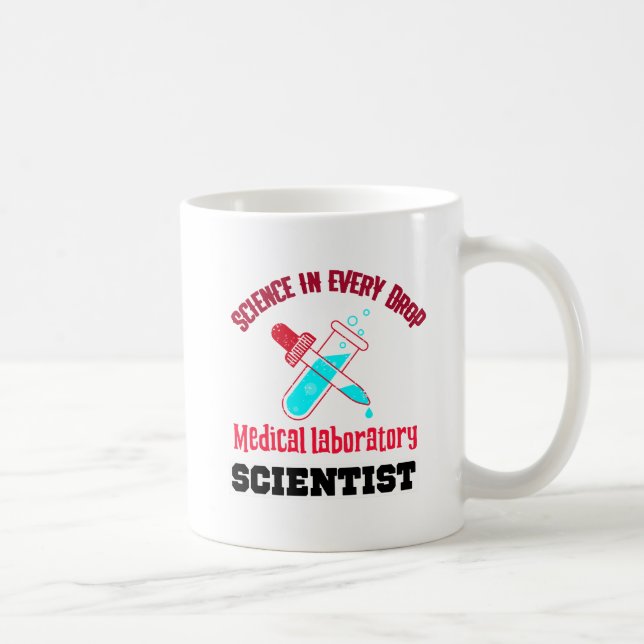 Caneca De Café Cientista do laboratório médico (Direita)