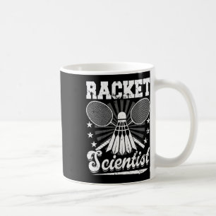 Caneca De Café Cientista em Racket - Atleta do Jogador de Badmint