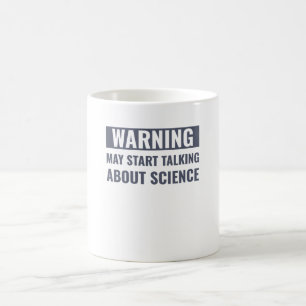Caneca De Café Cientista Engraçado De Ciência Falando Sobre Ciênc