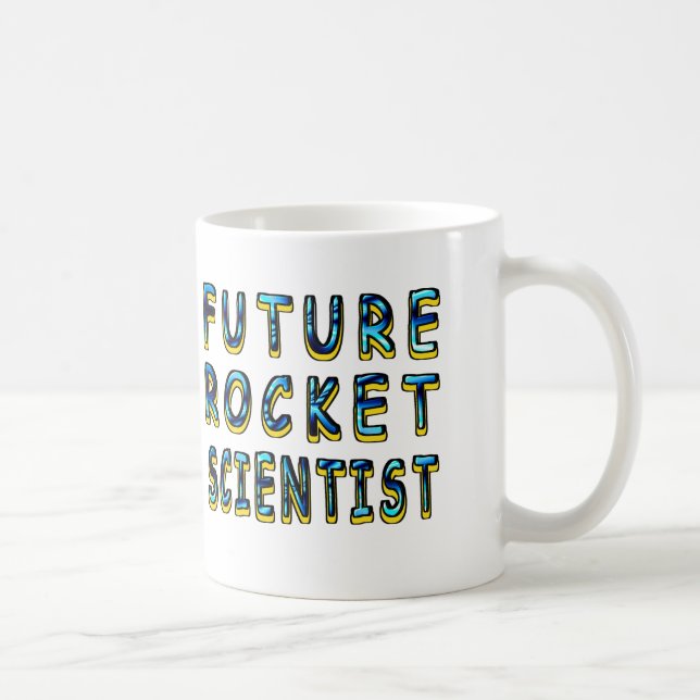 Caneca De Café Cientista futuro de Rocket em 3D (Direita)