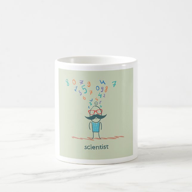 Caneca De Café Cientista Pensando Mug (Criador carregado)