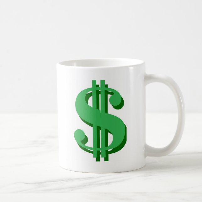 Caneca De Café $ cifrão (Direita)