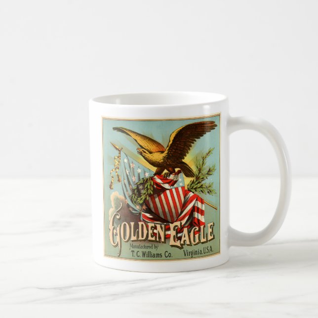 Caneca De Café Cigarro De Águia ouro 1900 (Direita)