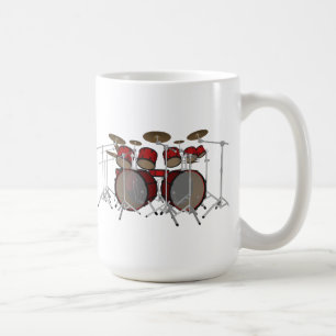 Caneca De Café Cilindros: Jogo do cilindro vermelho: modelo 3D: