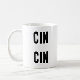 Caneca De Café Cin Cin Typography