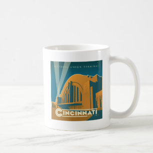 Caneca De Café Cincinnati, Ohio   Terminal histórico da União