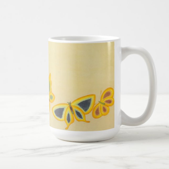 Caneca De Café Cinco Borboletas - Mug (Direita)