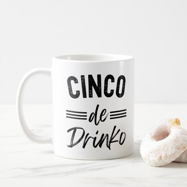 Caneca De Café Cinco De Drinko Graphic Cute - Cino de Mayo (Com Donut)