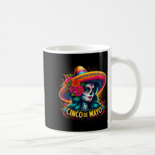 Caneca De Café Cinco de maio 2025 festa mexicana 5 de maio garota