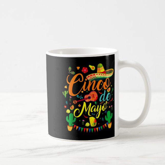 Caneca De Café Cinco de maio divertida festa mexicana do partido  (Direita)