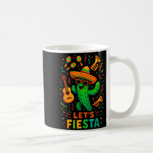 Caneca De Café Cinco de maio festa mexicana de cacto engraçada va