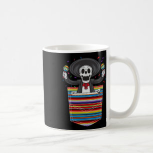 Caneca De Café Cinco De Mayo 2025 Calaca Blanket Pocket Serape Me