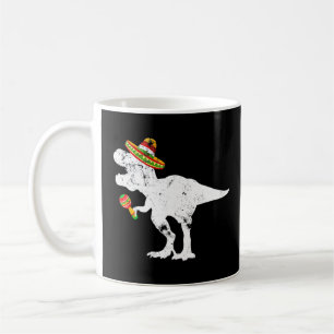 Caneca De Café Cinco De Mayo Dinosaur Sombrero Costume Para Homen
