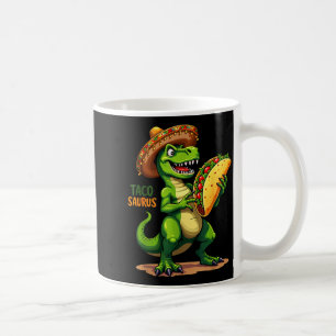 Caneca De Café Cinco De Mayo Festa T-rex Sombrero Tacosaurus Din