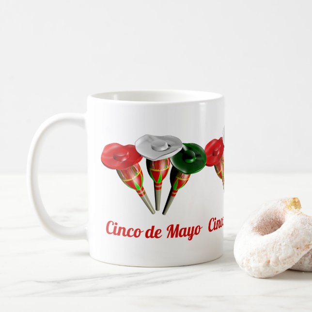 Caneca De Café Cinco de mayo ,fiesta mexicano (Com Donut)