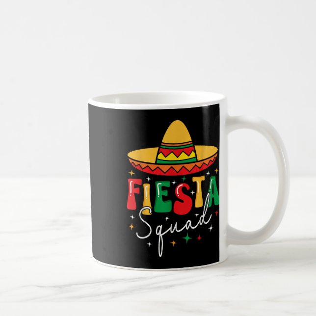 Caneca De Café Cinco De Mayo Fiesta Squad Encantado Mexicano Fies (Direita)