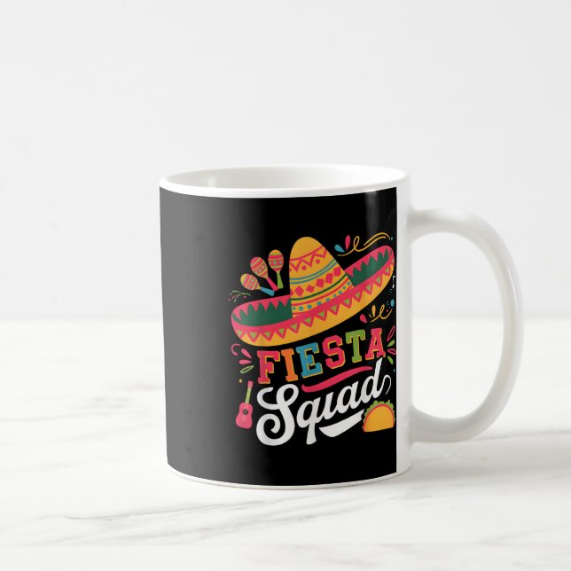 Caneca De Café Cinco de Mayo Fiesta Squad Family Matching Group A (Direita)