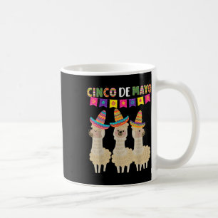 Caneca De Café Cinco De Mayo Llama Fiesta Vibração de Festa Defin
