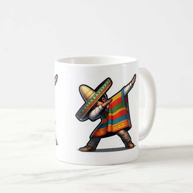 Caneca De Café Cinco de Mayo Man (Frente Esquerda)