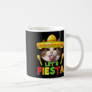 Caneca De Café Cinco De Mayo Meow Permite Fiesta Cactus Mexicano