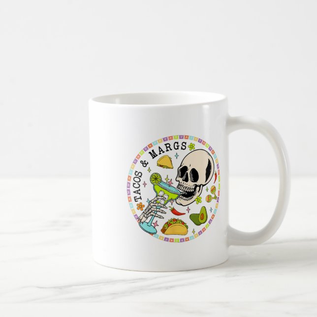 Caneca De Café Cinco De Mayo Tacos E Margs Partido Fiesta Mexican (Direita)
