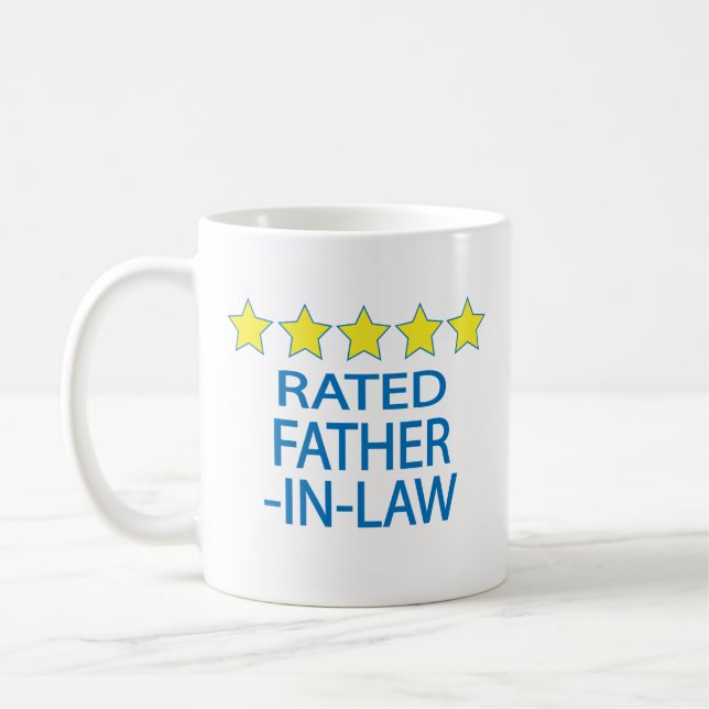 Caneca De Café Cinco estrelas de sogro (Esquerda)