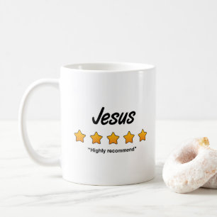 Caneca De Café Cinco estrelas Jesus