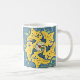 Caneca De Café Cinco Gatos Ouros... Comemorações