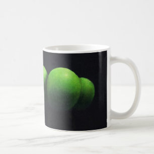 Caneca De Café Cinco maçãs verdes