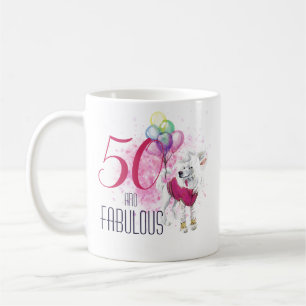 Caneca De Café Cinquenta e Fabuloso Cachorro com Balões
