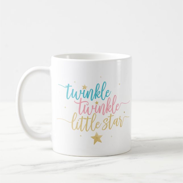 Caneca De Café Cintilação da cintilação pouca estrela como amado (Esquerda)