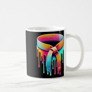 Caneca De Café Cinto de Pintura Pingando Judô Caratê Taekwondo Ji