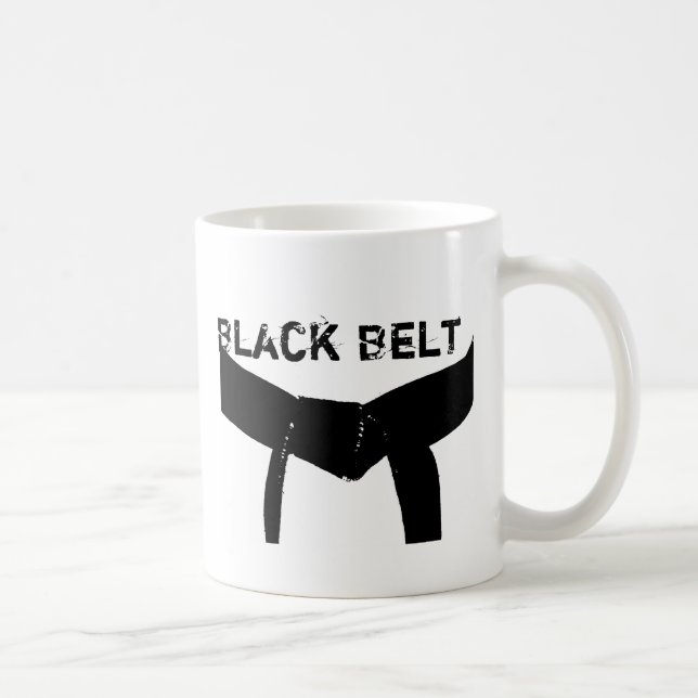 Caneca De Café Cinturão Negro Básico de Artes Marciais (Direita)