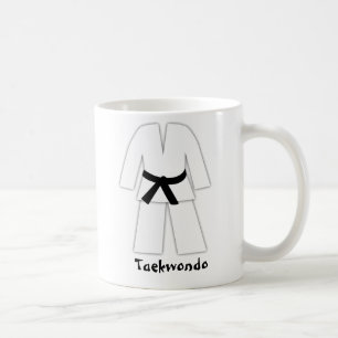 Caneca De Café Cinturão negro do karaté de Taekwondo