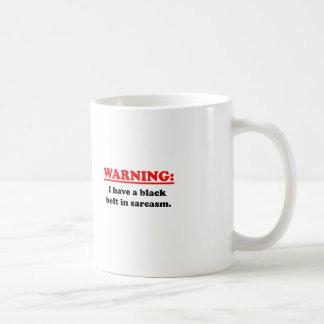 Caneca De Café Cinturão negro no sarcasmo