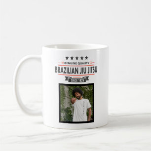 Caneca De Café Cinturão Preto BJJ Classificado com Nome e Data d