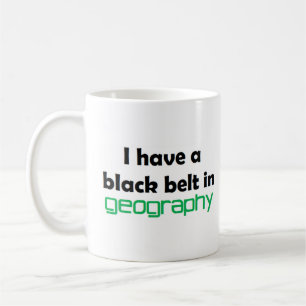 Caneca De Café Cinturão preto de geografia