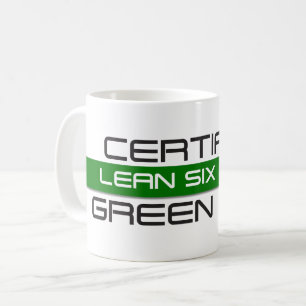 Caneca De Café Cinturão Verde Lean Six Sigma Certificado